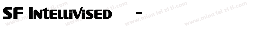 SF Intellivised 常规字体转换